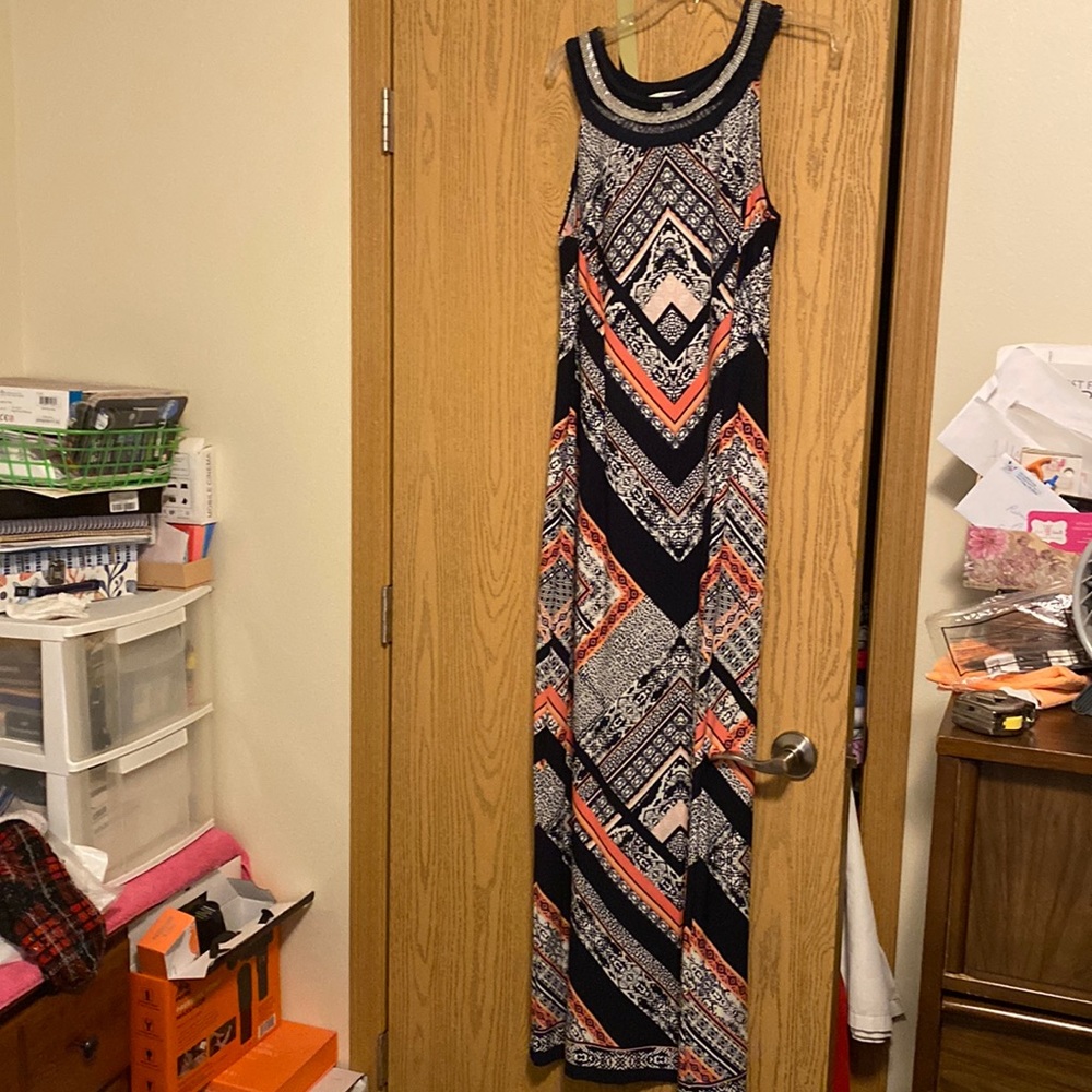 Studio One New York Short Sleeve Dress, Size Large